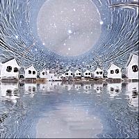 "Full Moon at the Lake House"